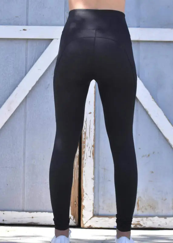 ’Origin’ High Waist Gym Leggings With Pockets - womens